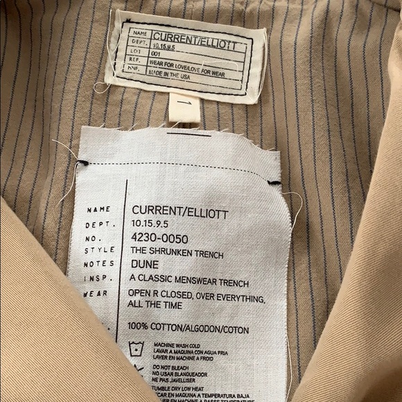 Current Elliot Shrunken Trench - Picture 7 of 8